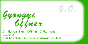 gyongyi offner business card